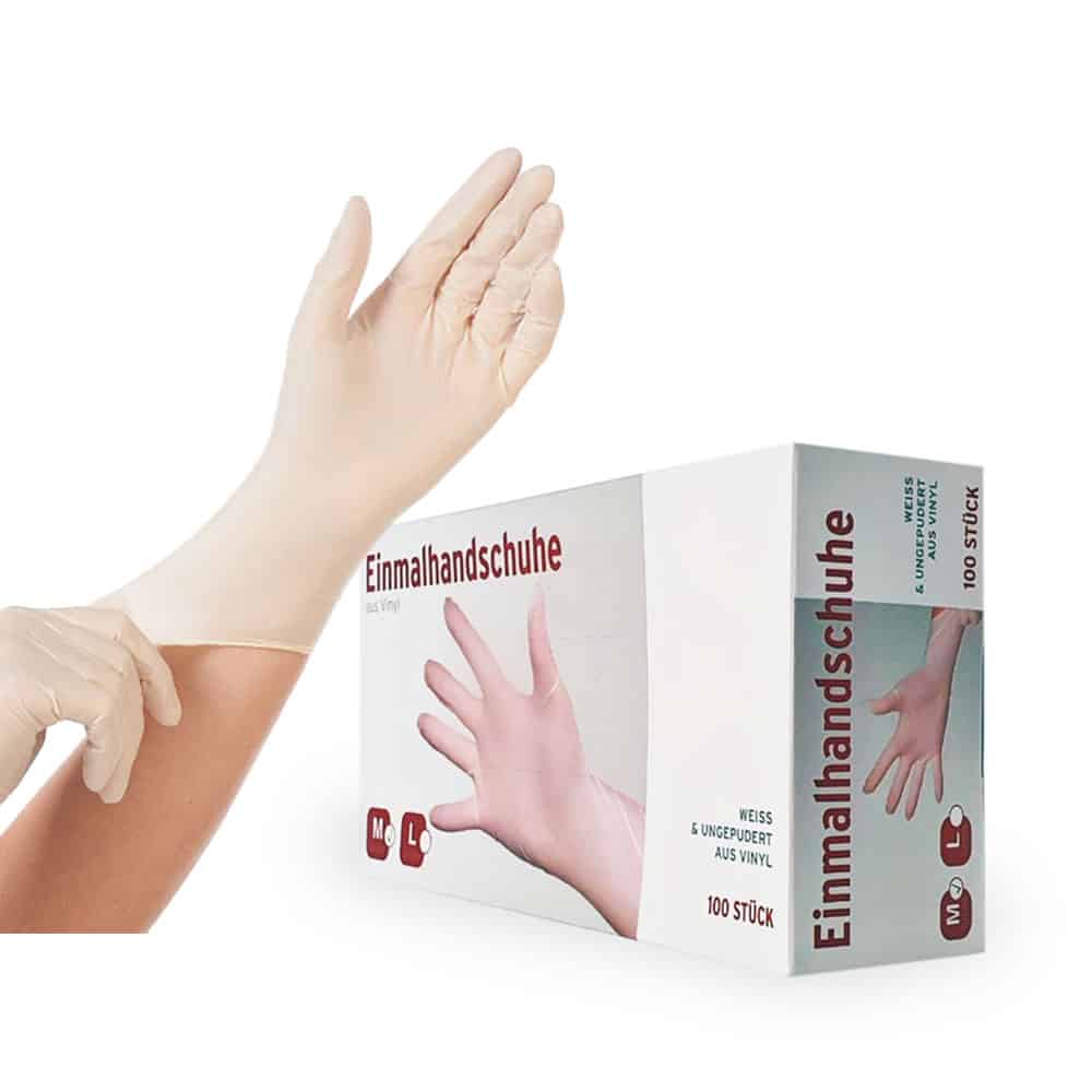 Vinylhandschuhe puderfrei Gr. M ransparent - 1000 St