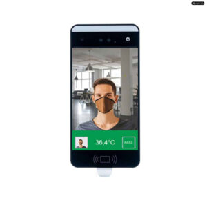 Vollautomatische Temperatur und Maskenkontrolle mit WiFi 10,1 Zoll Display und Tischaufsteller