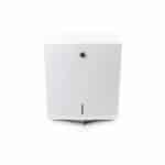 weißer Handtuchspender aus Metall