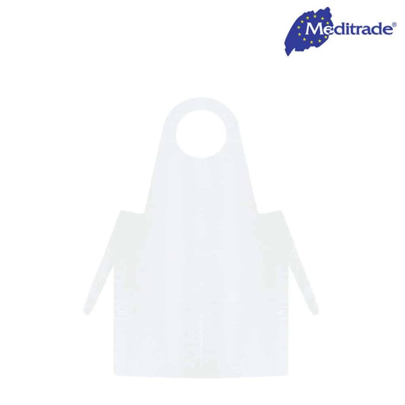 Meditrade PE-Einmalschürze geblockt aus LDPE