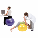 Gelber Gymnic Plus Ball 75 cm für Gymnastik und Gleichgewichtstraining
