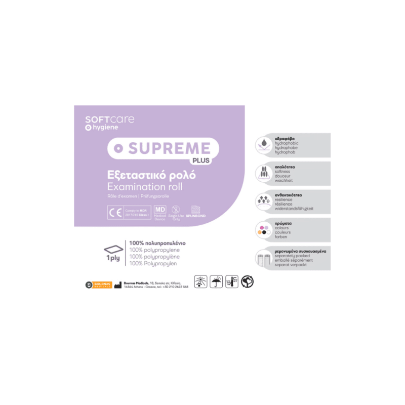 Ärzterollen Liegenabdeckung Soft Care Supreme Plus- Schwarz