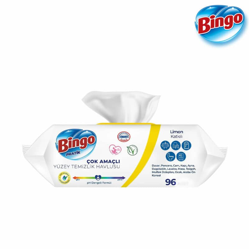 Bingo praktische Oberflächenreinigungstücher - Gelb