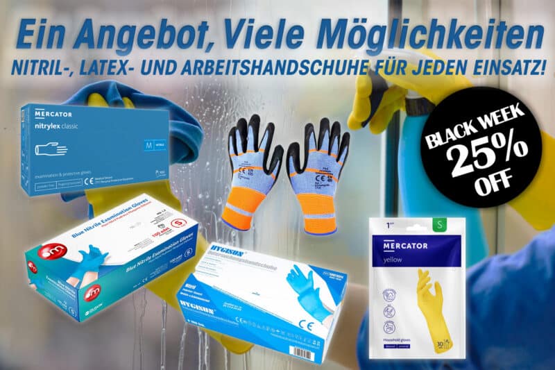 25% Rabatt auf Handschuhe