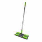 Bodenwischerset mit Teleskopstiel und Mikrofaser - Grün