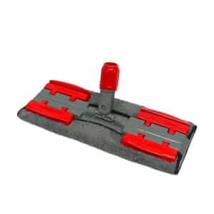 Bodenwischerset mit Teleskopstiel und Mikrofaser - Rot
