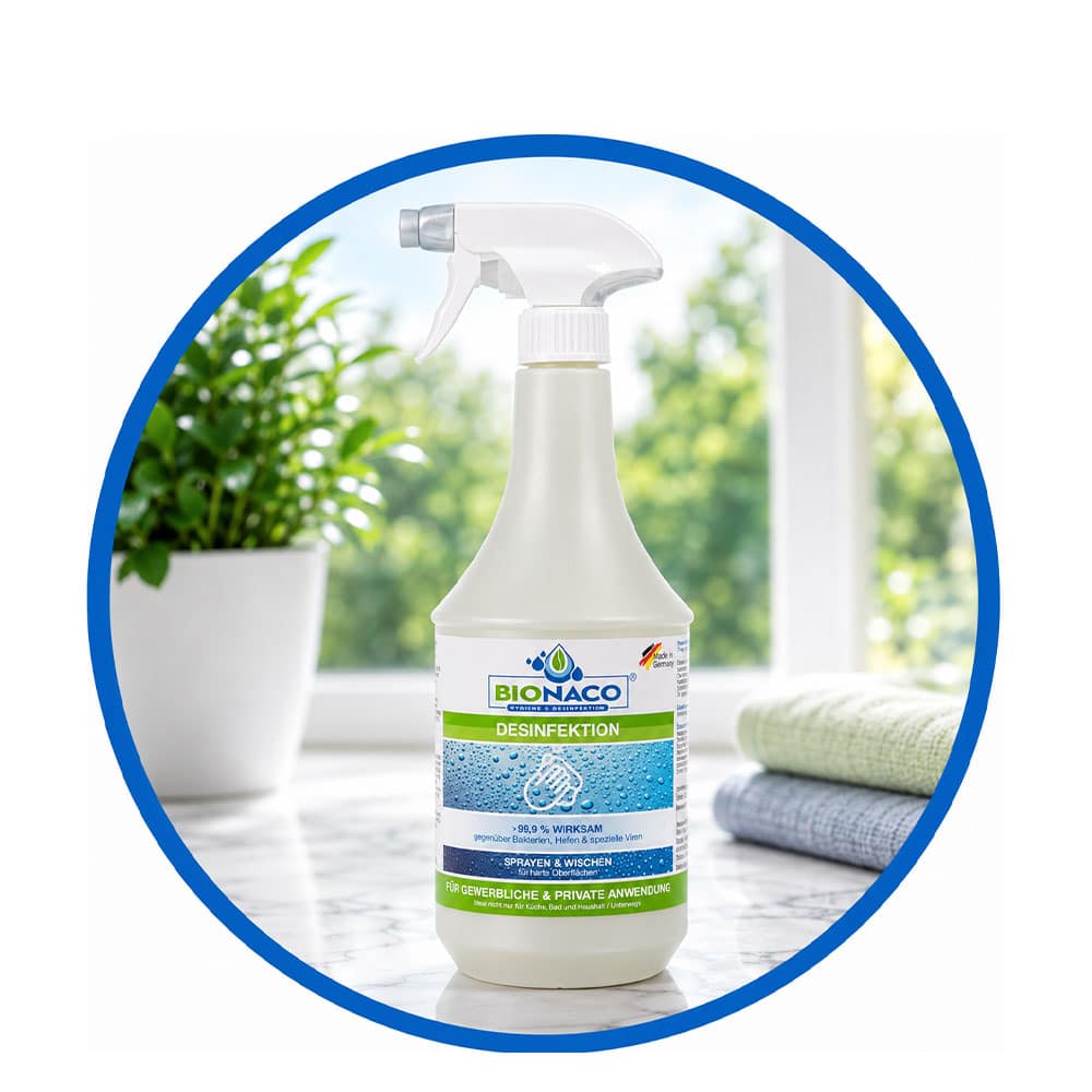 BIONACO Desinfektionsmittel Sprühflasche - 1000ml