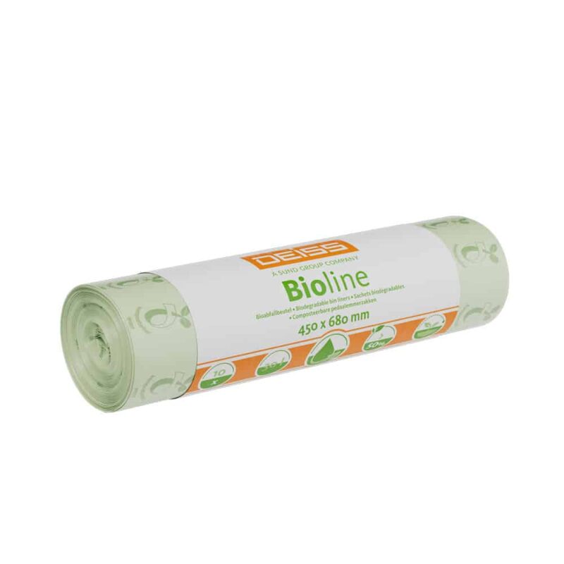 Biobeutel100Kompostierbar30L3 Bioline Biobeutel 30 Liter – kompostierbare Bio-Abfallbeutel, 10 Stück