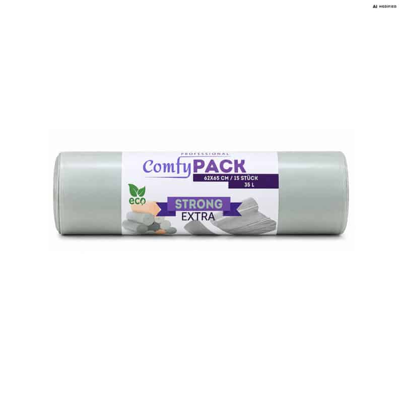 ComfyPACK Müllsäcke 35 L Weiß 62 × 65 cm 15 Stück