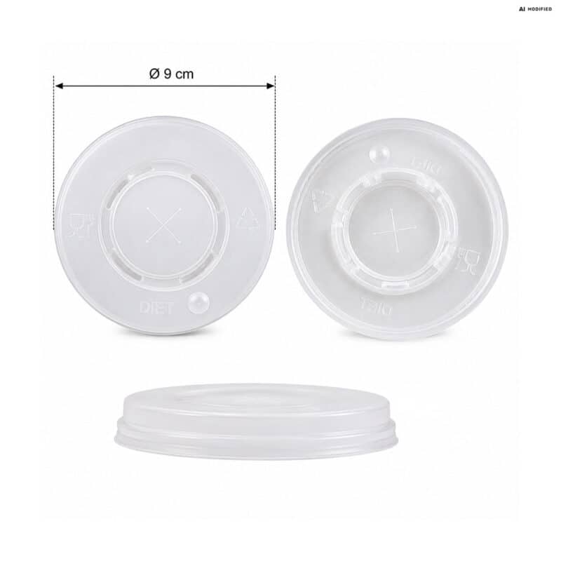 Deckel für Milchshakebecher Ø 9 cm 90 mm 50 Stück