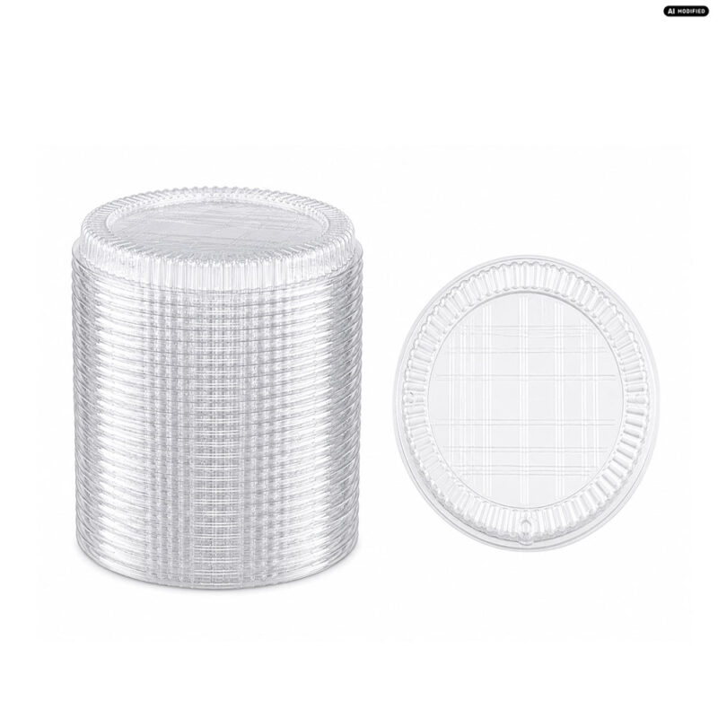 Deckel-für-Salatschale-B2-Ø18-cm-Transparent-100-Stück Deckel für Salatschale B2 Ø18 cm Transparent 100 Stück