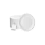 Einweg-Pappteller papierbasiert – 23 cm