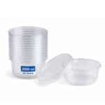 Feinkostbecher mit Deckel rund transparent 200 ml 200 cc 50 Stück