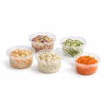 Feinkostbecher mit Deckel rund transparent 200 ml 200 cc 50 Stück