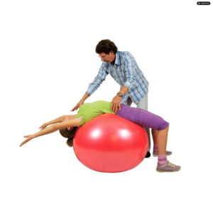 Gymnic Body Ball Rot 85 cm – roter Therapieball mit weicher Oberfläche und BRQ
