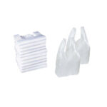 Hemdchentragetaschen HDPE 28 × 14 × 48 cm – weiß