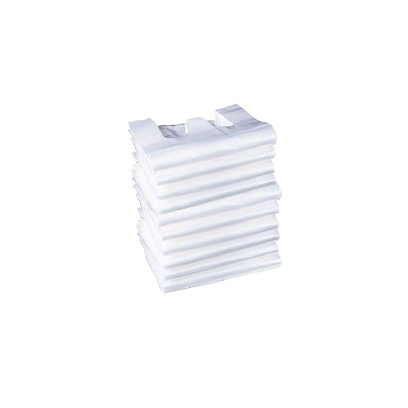 Hemdchentragetaschen HDPE 28 × 14 × 48 cm – weiß