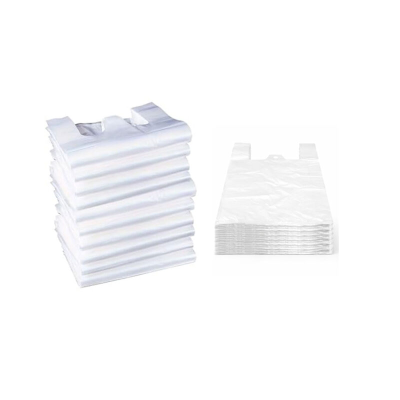 Hemdchentragetaschen HDPE 28 × 14 × 48 cm – weiß