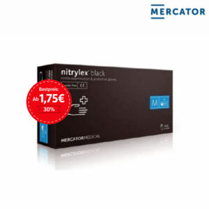 MERCATOR Nitrylex black Medizinische Nitril-Handschuhe