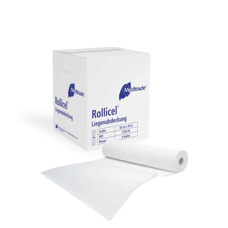 Meditrade Liegenabdeckung3 Rollicel Ärztekrepp Liegenabdeckung 39 cm x 50 cm