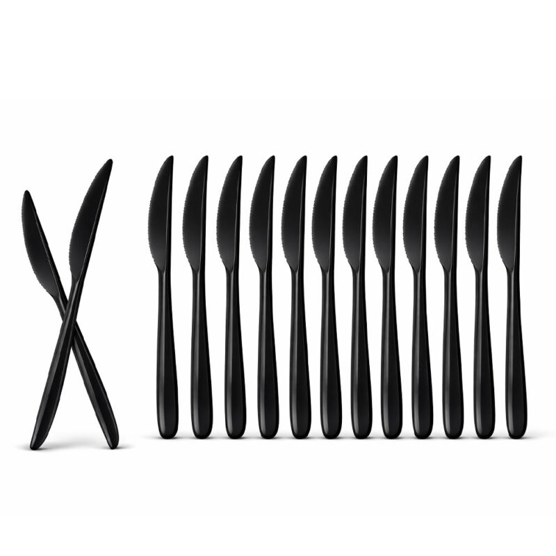 Mehrweg Messer schwarz 100 Stück