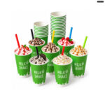Milchshake-Becher 400 ml aus Pappe 50 Stück