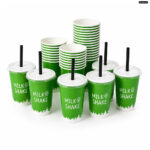 Milchshake-Becher 400 ml aus Pappe 50 Stück