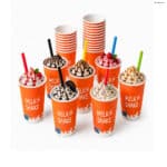 Milchshakebecher 500 ml aus Pappe 50 Stück für Milchshakes Gastronomie und Catering