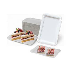 Einweg-Pappteller aus Papier – 13 × 20 cm (250 Stück)