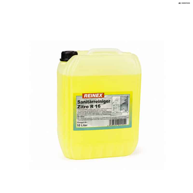 REINEX Sanitärreiniger Zitro R16 10 Liter Badreiniger gelber Kanister