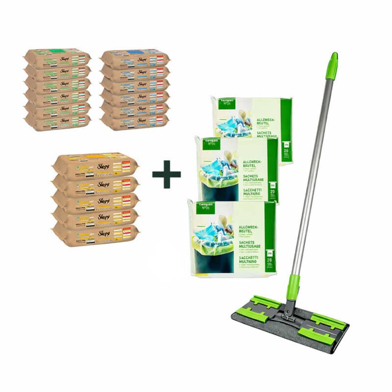 Sleepy Easy Clean Reinigungstücher Set mit Bodenwischer