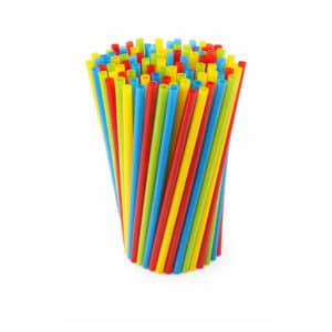 Strohhalm Jumbo Bunt 200 Stück