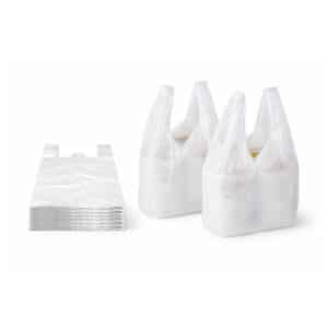 Hemdchentragetaschen HDPE 30 × 20 × 60 cm – weiß