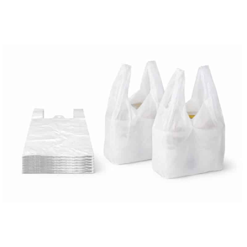 Hemdchentragetaschen HDPE 30 × 20 × 60 cm – weiß