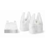 Hemdchentragetaschen HDPE 25 × 12 × 45 cm – weiß