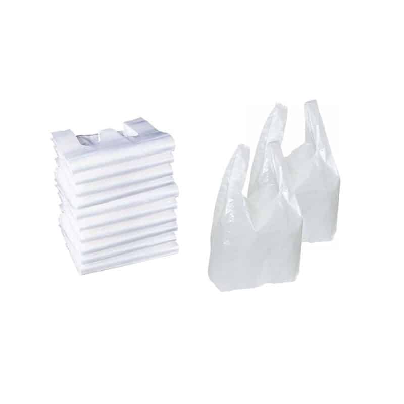 Hemdchentragetaschen HDPE 30 × 20 × 60 cm – weiß