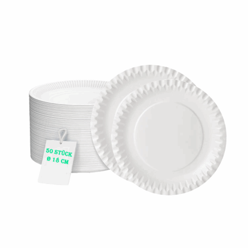 PapptellerRund18cm1 Pappteller rund Ø18 cm 50 Stueck