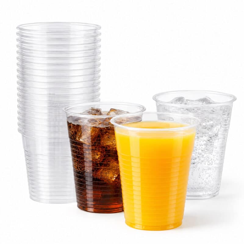 Trinkbecher transparent 300 ml – 50 Stück pro Beutel