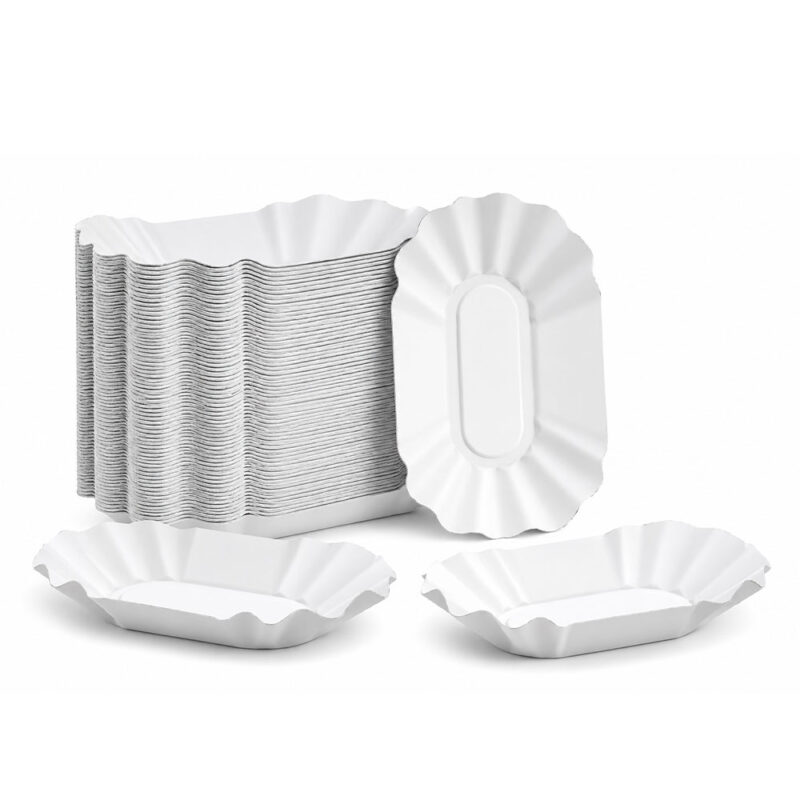 Pappschalen für Imbiss und Snacks KU OB Klein 10x17x3 cm 250 Stück