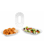 Pappschalen für Imbiss und Snacks KU OB Klein 10x17x3 cm 250 Stück