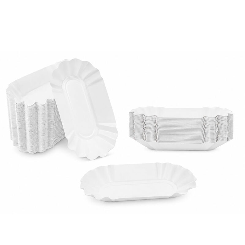 Pappschalen-KU-1-19x10x3,5-cm Pappschalen Groß KU 1 19x10x3,5 cm große Einweg Pappschalen 250 Stück