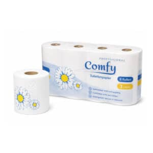 Toilettenpapier 3-lagig 8 Rollen mit 150 Blatt pro Rolle
