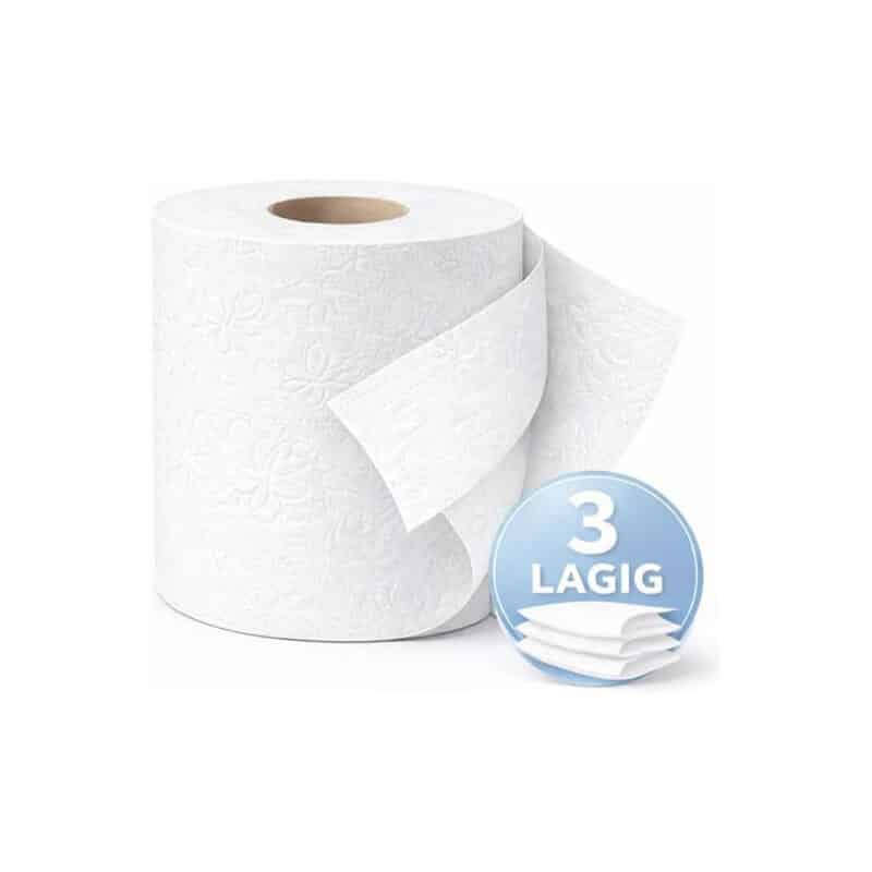 Toilettenpapier 3-lagig 8 Rollen mit 150 Blatt pro Rolle