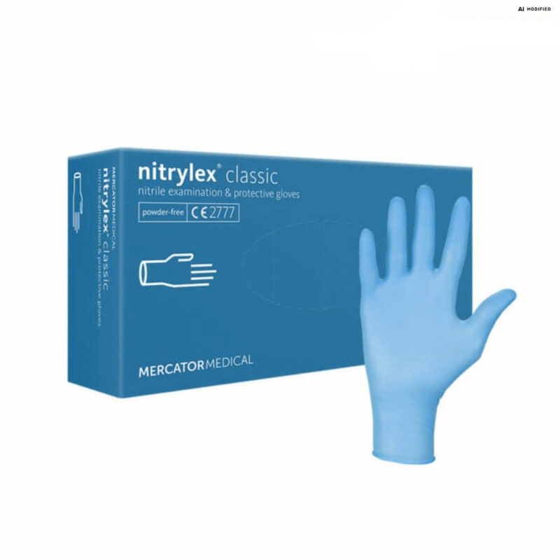 MERCATOR Nitrylex classic blau Nitril Handschuhe