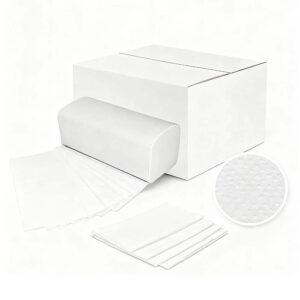 ComfyPack Falthandtücher 2-lagig Weiß 3200 Blatt 23 x 21 cm