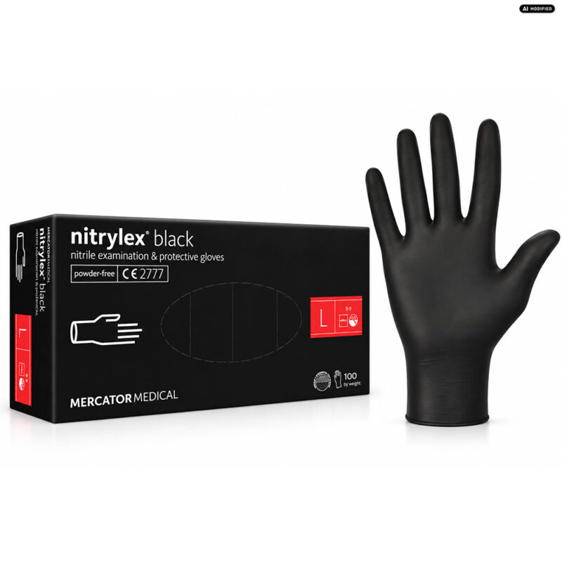 MERCATOR nitrylex black Nitrilhandschuhe Schwarz